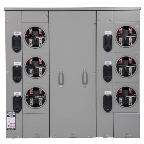 6 bay electric meter box|Siemens® Uni.